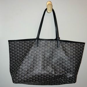 BLACK GOYARDINE CANVAS SAINT-LOUIS PM